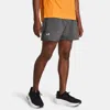 Under Armour Short  Launch Elite 18 Cm Pour Homme Castlerock In Grau
