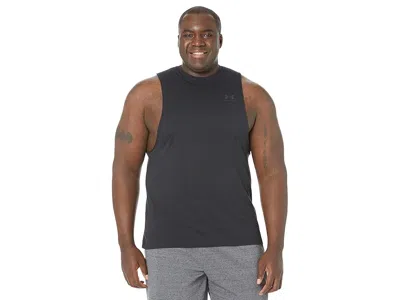 Under Armour Left Chest Cutoff Tank Top In Black