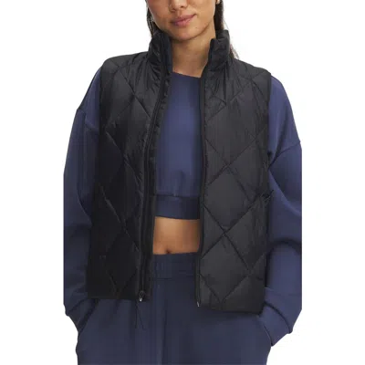Under Armour Legend Quilted Down Vest In Black
