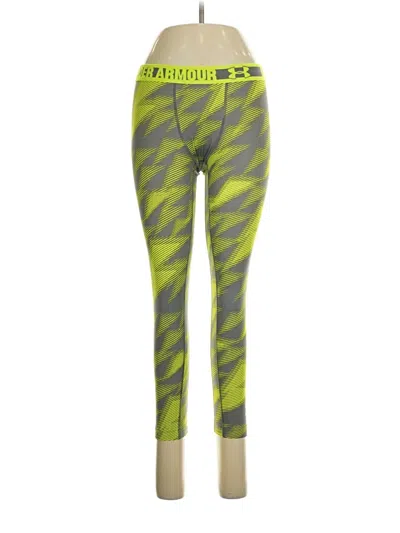 Pre-owned Under Armour Leggings In Green