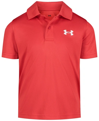 Under Armour Kids' Little Boys Matchplay Solid Polo Shirt In Red