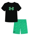 UNDER ARMOUR LITTLE BOYS UA PRINTED T-SHIRT AND SHORTS SET