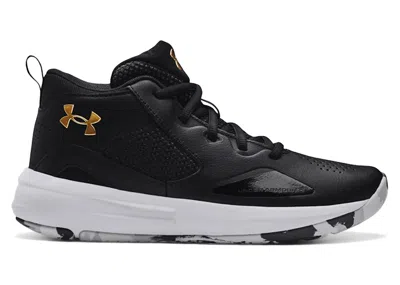 Pre-owned Under Armour Lockdown 5 Sneakers In Black/metallic Gold/white In Multi