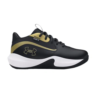 Pre-owned Under Armour Lockdown 7 Ps 'black Metallic Gold' | Kid's Size 13.5