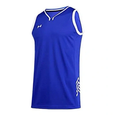 Under Armour Logo Basketball Jersey 'blue White'