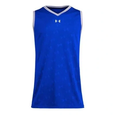 Under Armour Logo Basketball Jersey 'blue White'