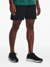 Under Armour Logo-print Performance Shorts In Black