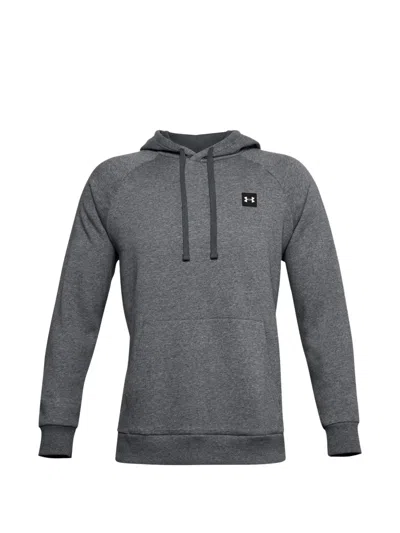 Under Armour Logo-detail Hoodie In Gray