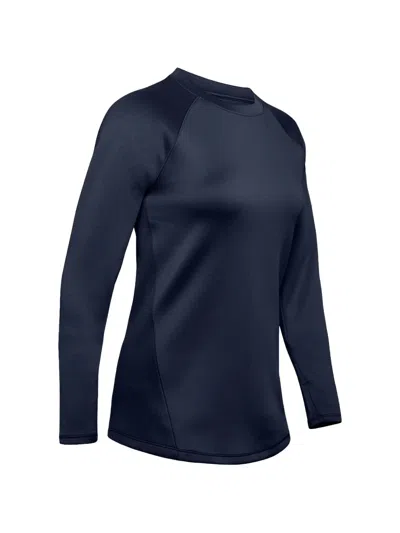 Under Armour Logo-detail Long-sleeves Top In Blue
