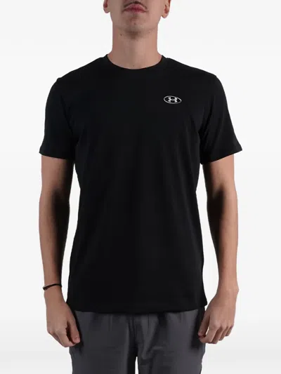 Under Armour Logo-detail Short-sleeve T-shirt In Black