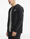 Under Armour Logo-embroidered Hoodie In Black
