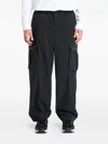 Under Armour Logo-embroidery Cargo-pocket Trousers In Black