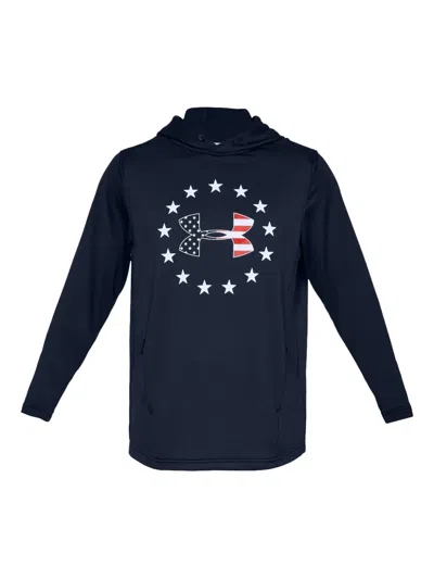 Under Armour Logo Graphic Hoodie In Blue