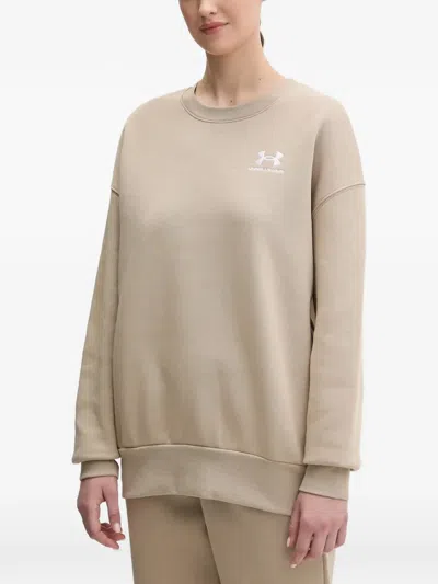 Under Armour Logo Oversized Sweatshirt In Neutral