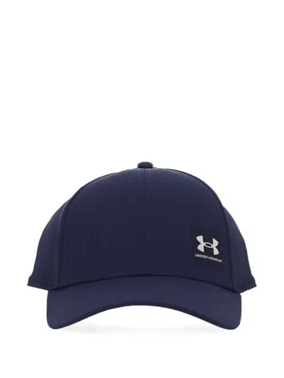 Under Armour Logo Patch Cap In Blue