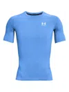 Under Armour Logo-print Compression T-shirt In Blue