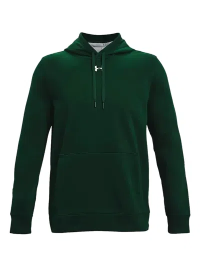 Under Armour Logo-print Hoodie In Green