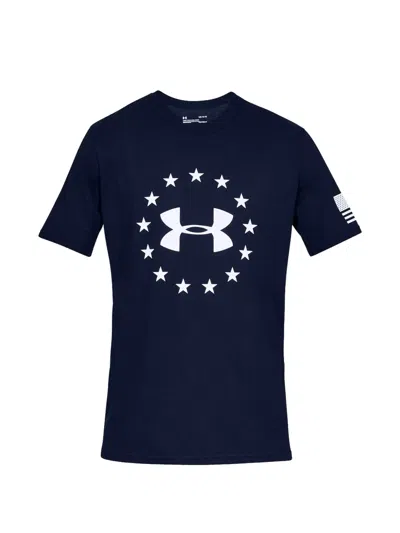 Under Armour Logo-print T-shirt In Blue