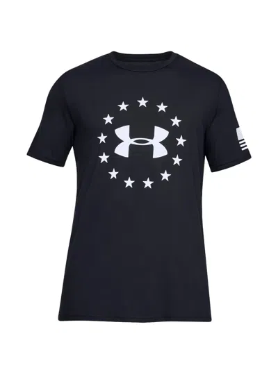 Under Armour Logo-print T-shirt In Blue