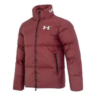 Under Armour Logo Puffer Jacket 'burgundy'