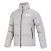 Under Armour Logo Puffer Jacket 'light Grey' In Gray