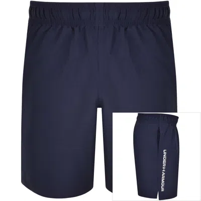 Under Armour Logo Shorts Navy In Blue