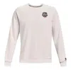 Under Armour Logo Sweatshirt 'beige' In White