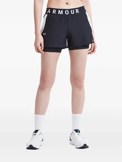 Under Armour Logo-print Shorts In Black