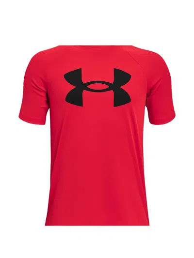 Under Armour Logo-print T-shirt In Red