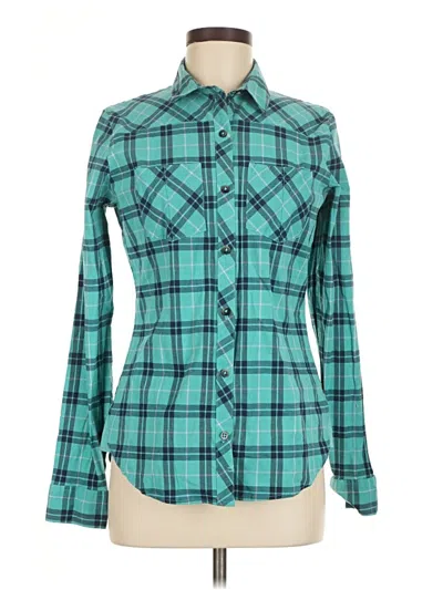 Pre-owned Under Armour Long Sleeve Button Down Shirt In Blue