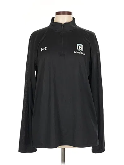 Pre-owned Under Armour Long Sleeve Polo Shirt In Black