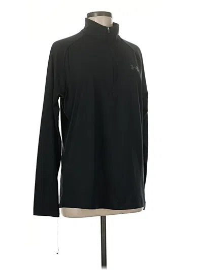 Pre-owned Under Armour Long Sleeve Polo Shirt In Black