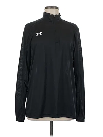 Pre-owned Under Armour Long Sleeve Polo Shirt In Black