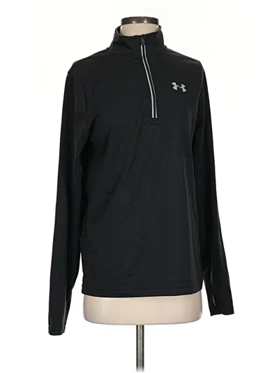 Pre-owned Under Armour Long Sleeve Polo Shirt In Black