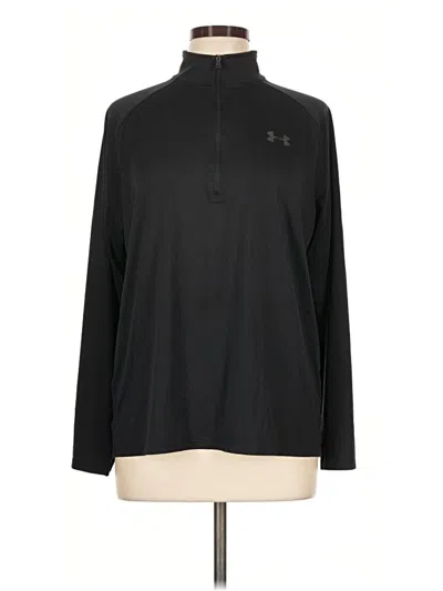Pre-owned Under Armour Long Sleeve Polo Shirt In Black