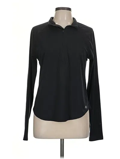 Pre-owned Under Armour Long Sleeve Polo Shirt In Black