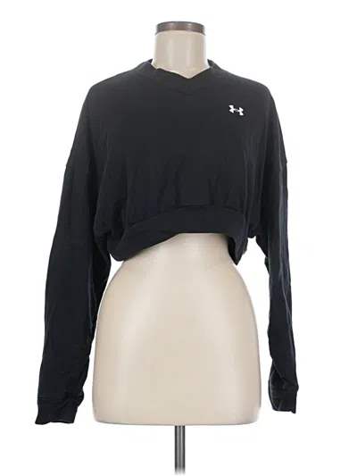 Pre-owned Under Armour Long Sleeve Polo Shirt In Black
