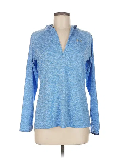 Pre-owned Under Armour Long Sleeve Polo Shirt In Blue