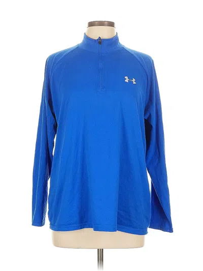 Pre-owned Under Armour Long Sleeve Polo Shirt In Blue