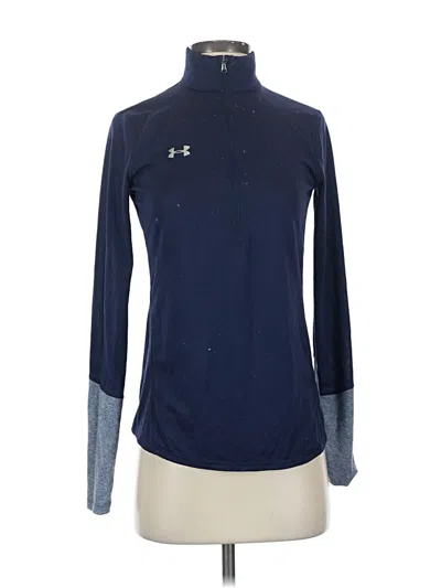 Pre-owned Under Armour Long Sleeve Polo Shirt In Blue