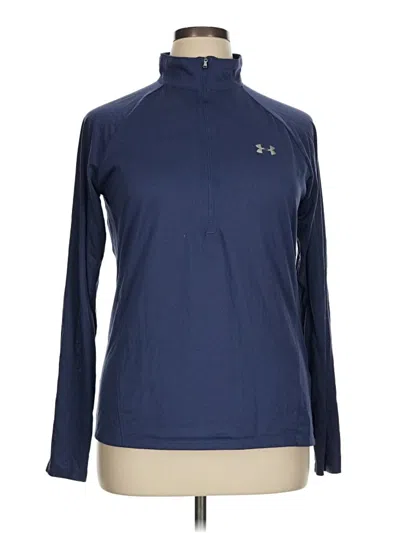 Pre-owned Under Armour Long Sleeve Polo Shirt In Blue