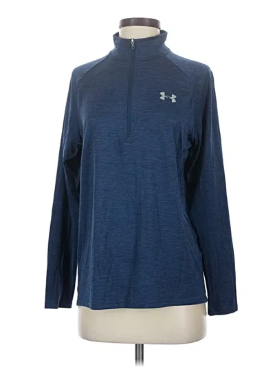 Pre-owned Under Armour Long Sleeve Polo Shirt In Blue
