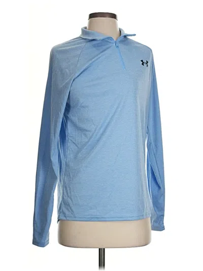 Pre-owned Under Armour Long Sleeve Polo Shirt In Blue