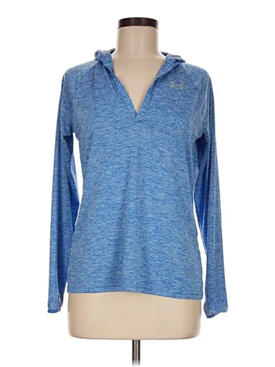 Pre-owned Under Armour Long Sleeve Polo Shirt In Blue