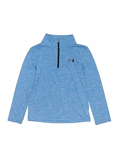 Pre-owned Under Armour Kids' Long Sleeve Polo Shirt In Blue