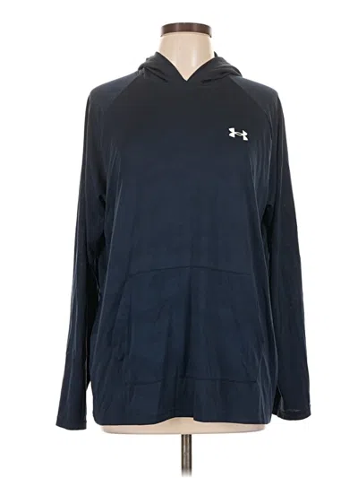 Pre-owned Under Armour Long Sleeve Polo Shirt In Blue
