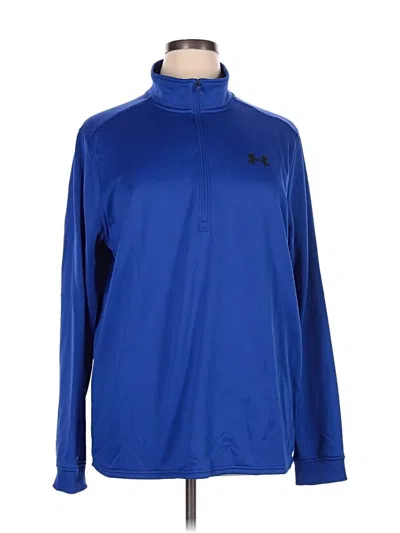 Pre-owned Under Armour Long Sleeve Polo Shirt In Blue