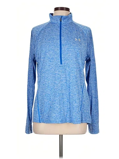 Pre-owned Under Armour Long Sleeve Polo Shirt In Blue