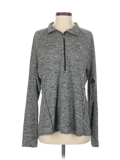 Pre-owned Under Armour Long Sleeve Polo Shirt In Gray
