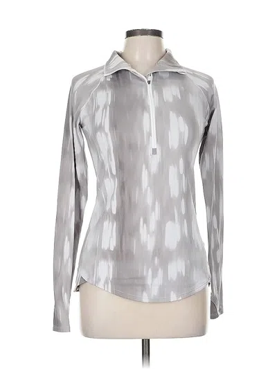 Pre-owned Under Armour Long Sleeve Polo Shirt In Gray